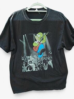 Vintage Homer Simpson AC/DC Jerzee Graphic Tee Size L
